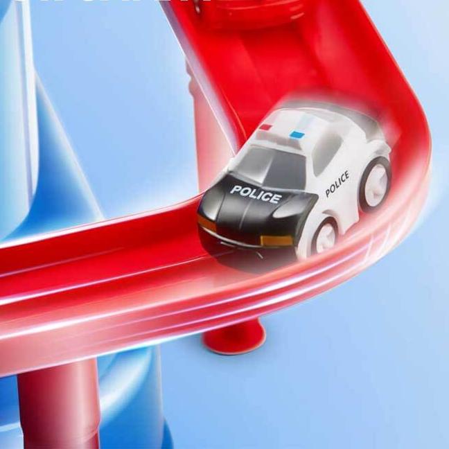 Auto Speelbaan Kind – 2-in-1 Interactieve Racebaan met Obstakels & Voertuigen (3+)