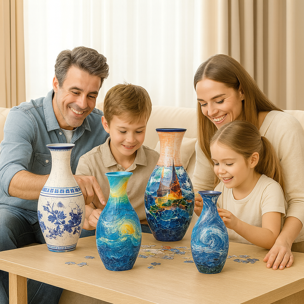 3D Puzzel Vaas voor Bloemen – Bouw je Eigen Design Vaas