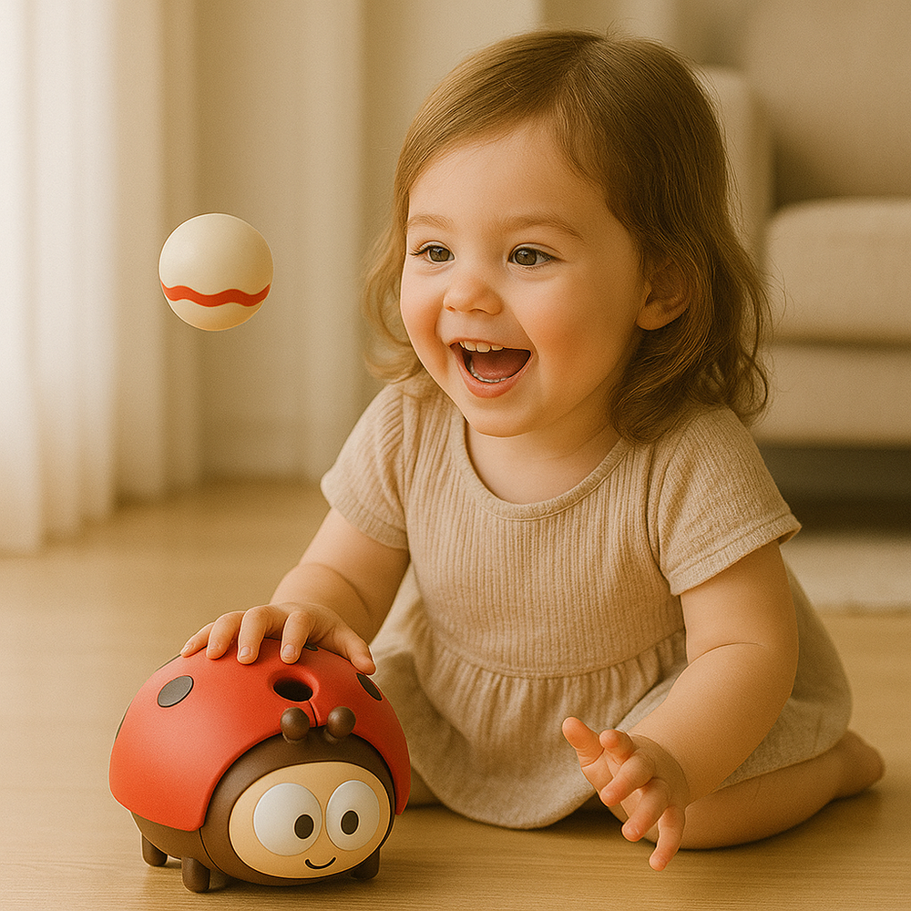 Lieveheersbeestje ballonspeelgoed voor baby's - Rood of Geel - Veilig & Educatief