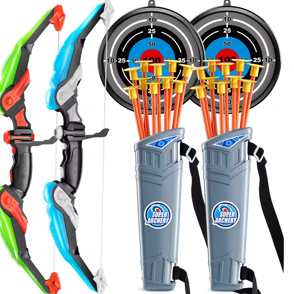 Kinder Boogschietset met Zuignappijlen – Veilig Archery Speelgoed voor Binnen & Buiten