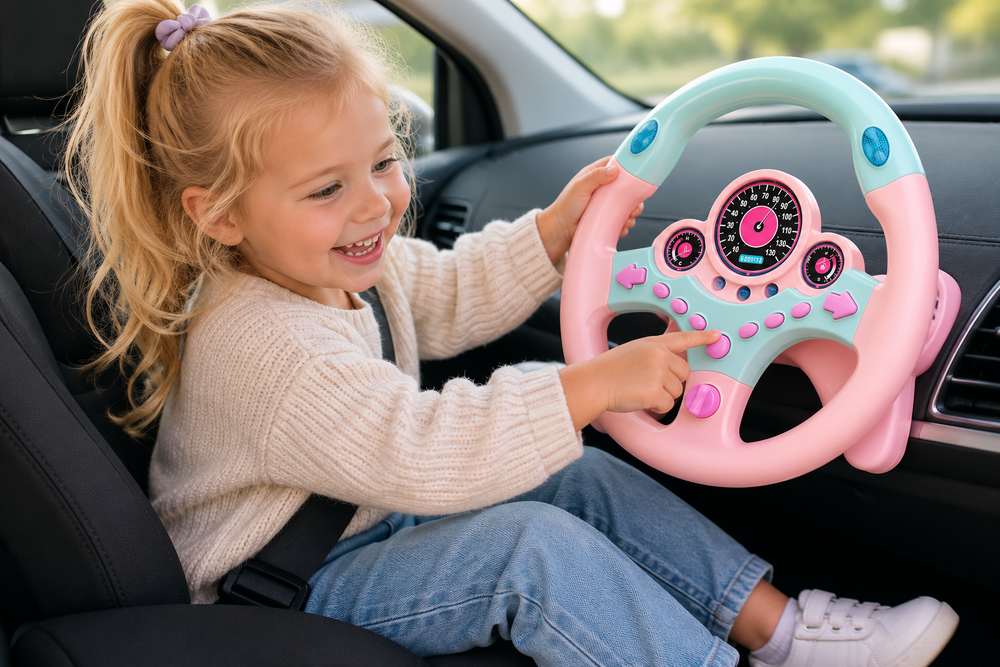 Interactief Stuurwiel Speelgoed – Kinder Stuur met Licht & Geluid