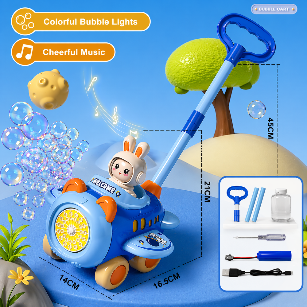 Bubble Blower Duwwagen – Automatische Bellenblaas | Buitenspeelgoed