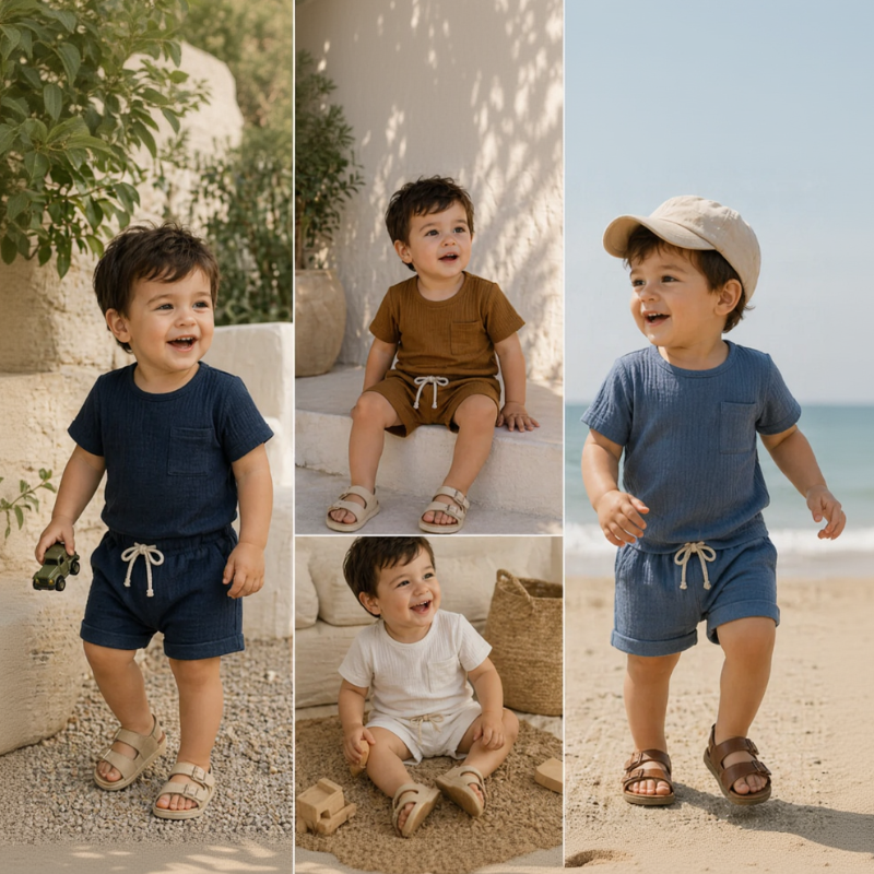 Baby Zomer Outfit – Luchtige 2-Delige Kleding Set | 3 mnd – 3 jaar