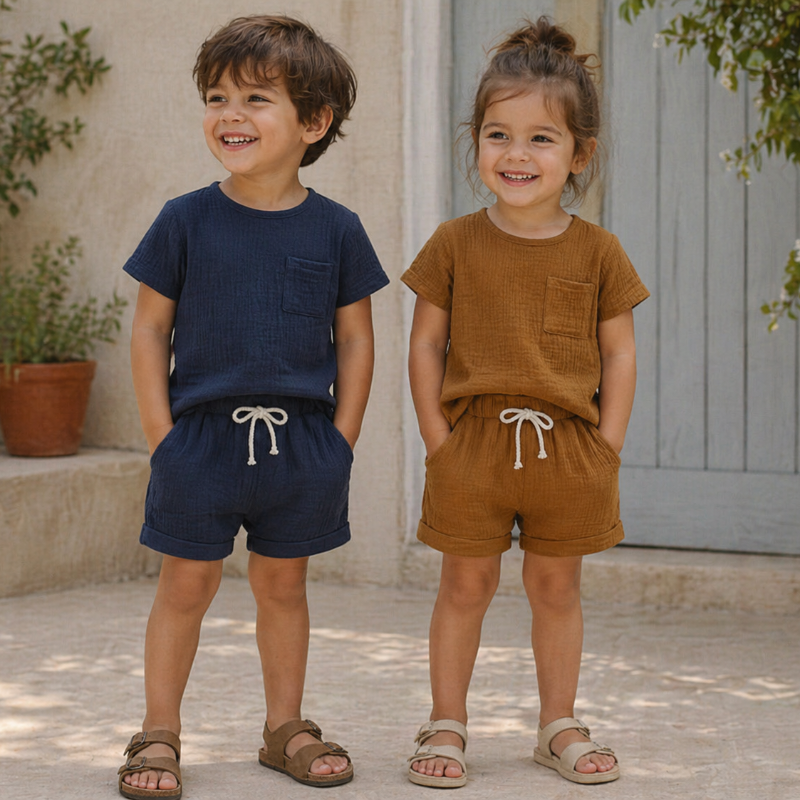 Baby Zomer Outfit – Luchtige 2-Delige Kleding Set | 3 mnd – 3 jaar