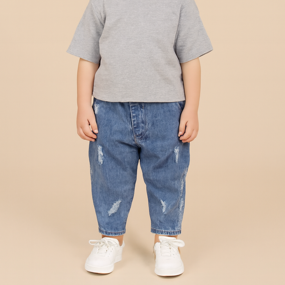 Denim Spijkerbroek Jogger Broek voor Jongens