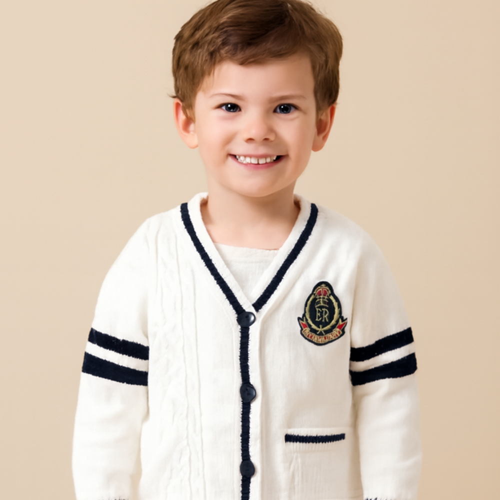Little Charm Jongens Vest – Klassiek Gebreid Design