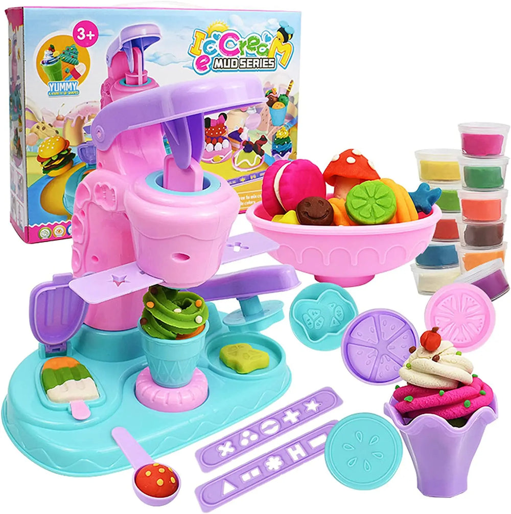 Klei IJsjes Speelset Kind – Creatieve Klei Machine met Accessoires 3+