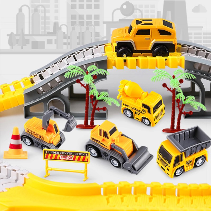 Flexibele Speelgoed Spoorbaan – Bouw Je Eigen Rails met Creatieve Track Set