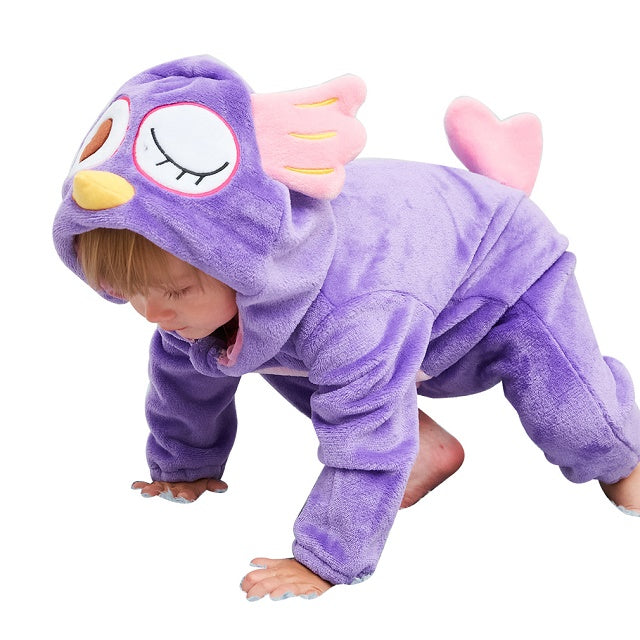 Warme Baby Onesie met Capuchon – Zachte Flanellen Winter Romper voor Baby’s | SnuggleBub