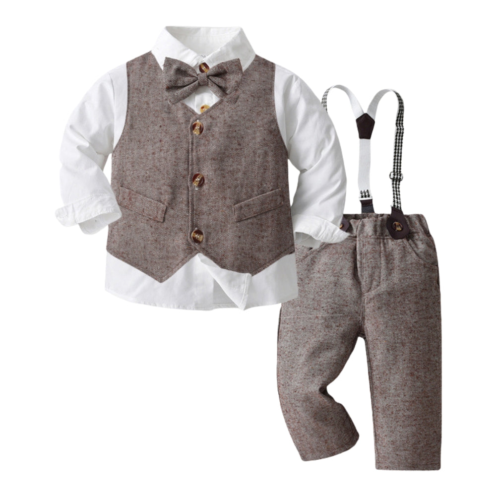 Kinder Feestoutfit Set Vest en Strik – Peuters en Kinderen 6M-6J