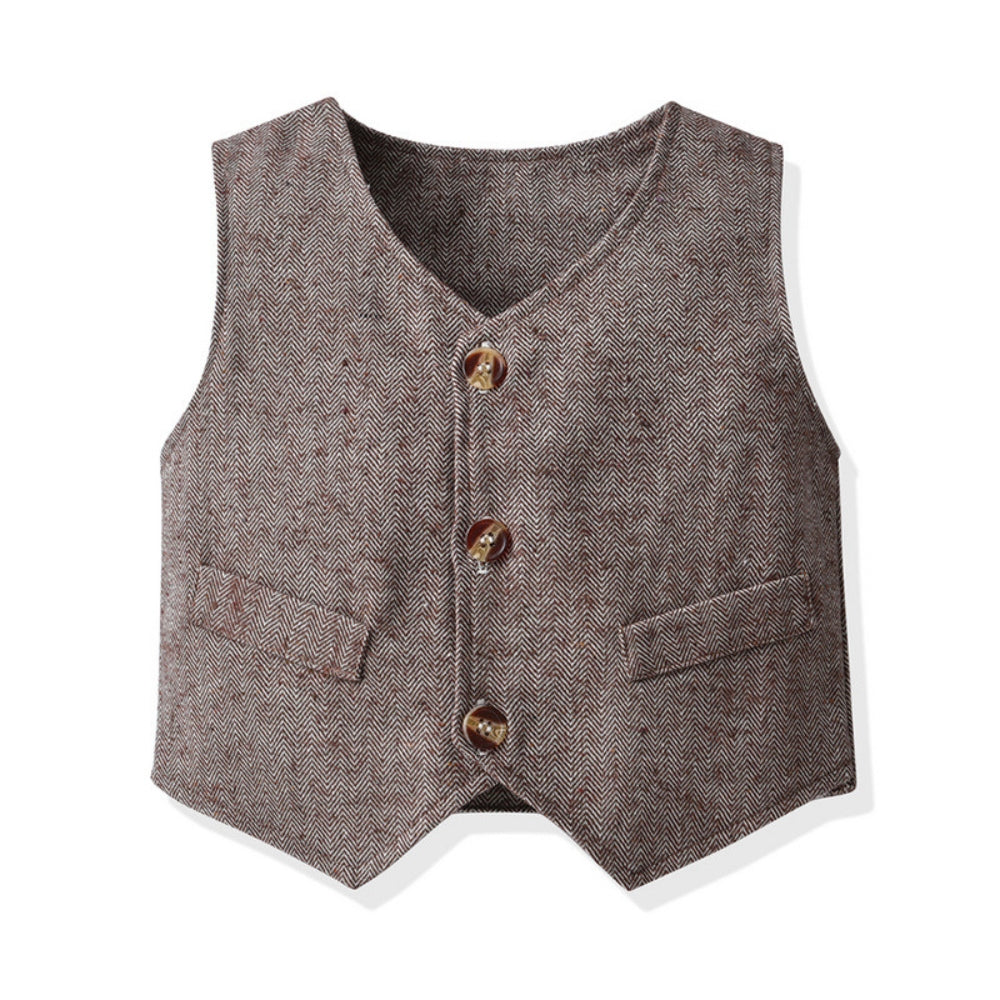Kinder Feestoutfit Set Vest en Strik – Peuters en Kinderen 6M-6J