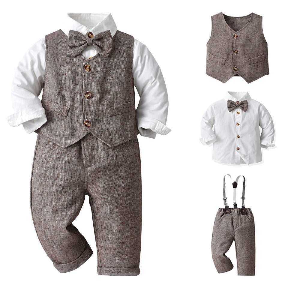 Kinder Feestoutfit Set Vest en Strik – Peuters en Kinderen 6M-6J