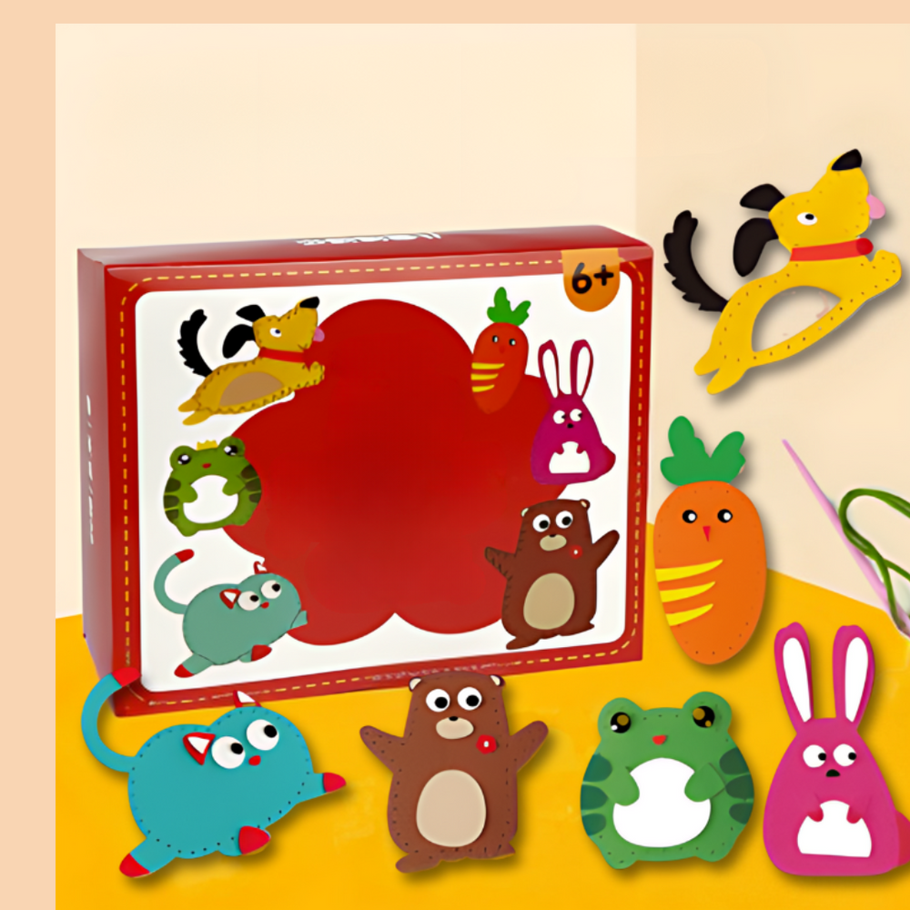 Stitchy Friends Naaiset voor Kinderen – Leer Zelf 6 Poppen Maken | Creatieve Knutselset voor Meisjes & Jongens | Ontwikkelt Motoriek & Creativiteit