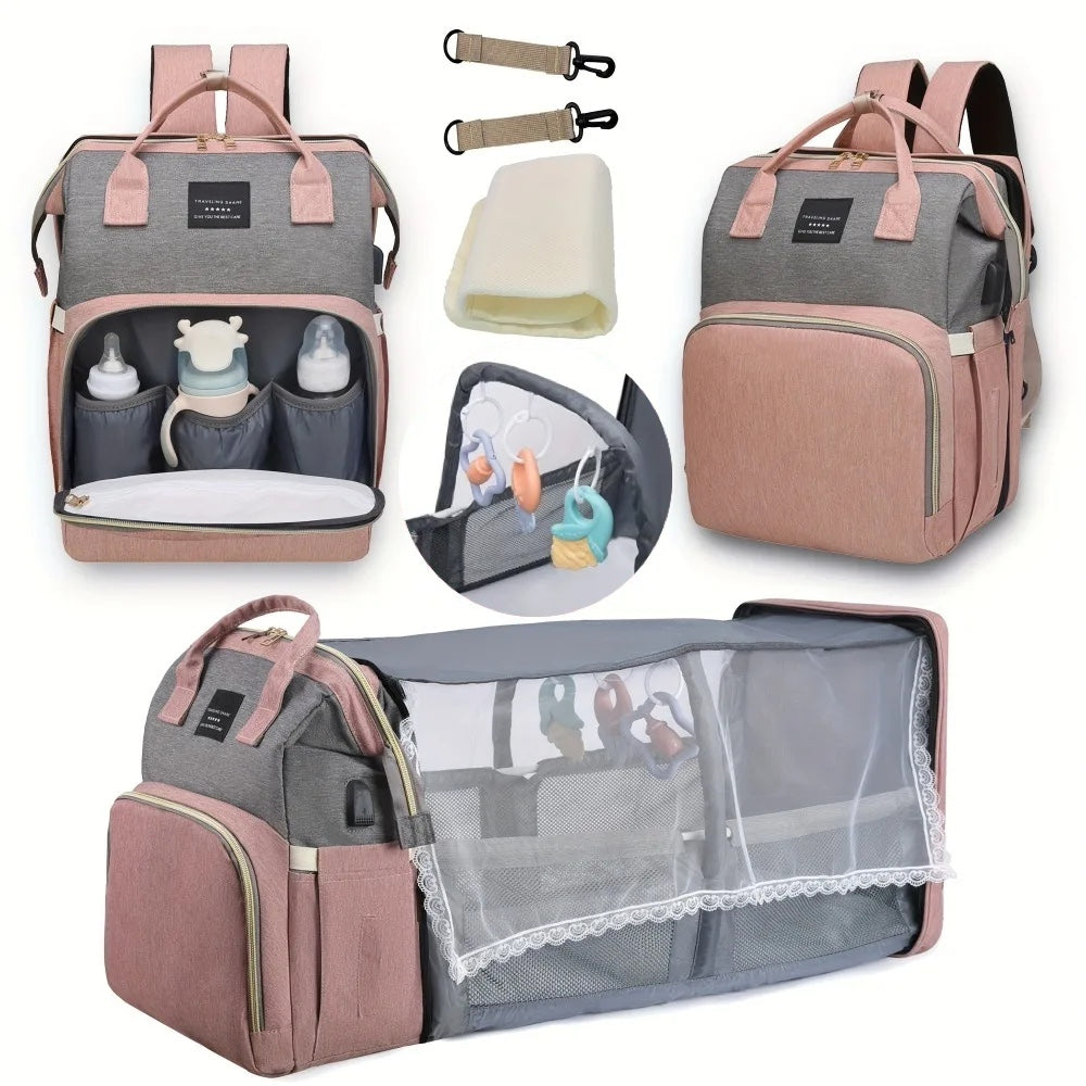 Luiertas met Bed & USB – Waterdicht & Ruim
