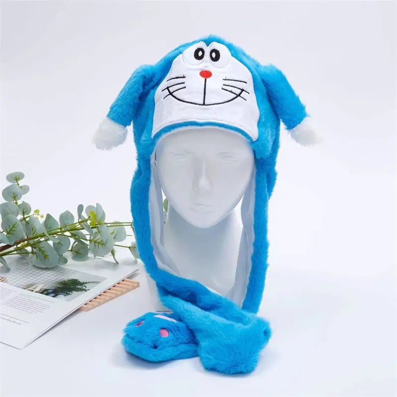 Interactieve Hoed met Beweegbare Oren – Zachte Pluche Winterhoed voor Kinderen & Volwassenen | Perfect voor Cosplay, Feest & Cadeau