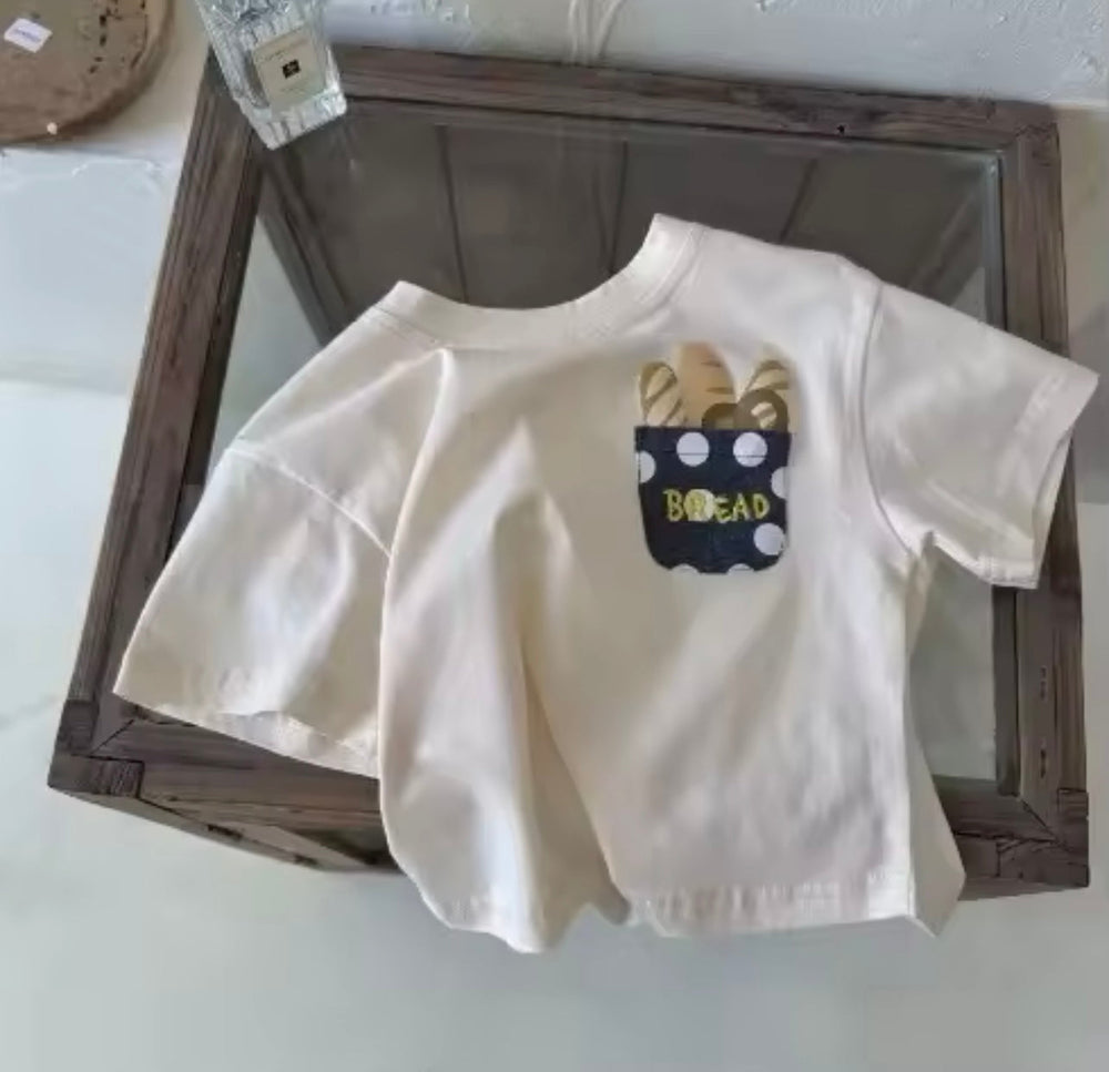 Kinder T-shirt Stokbrood – Zacht Katoen & Comfortabel | Maat 0-8 Jaar