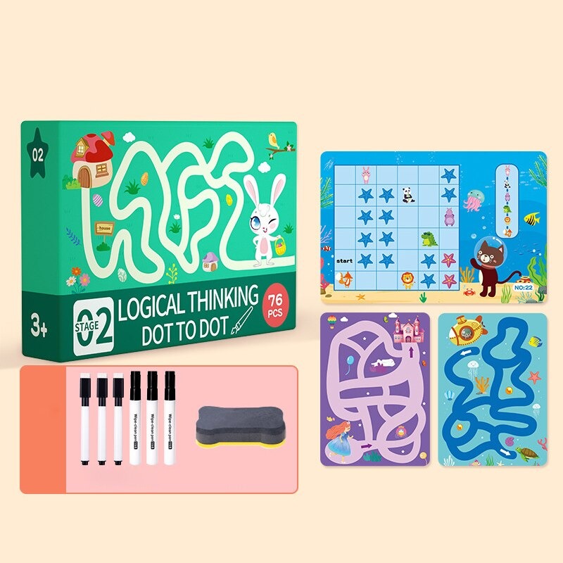 SkillSprout Learning Workbook – Tracing & Rekenspelletjes voor Peuters en Kleuters