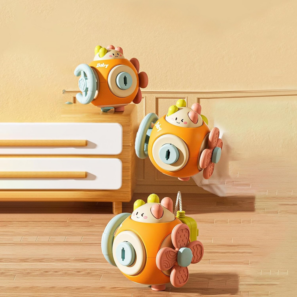 Montessori Fun Ball – Educatieve Baby Bal voor Sensorische Ontwikkeling & Fijne Motoriek
