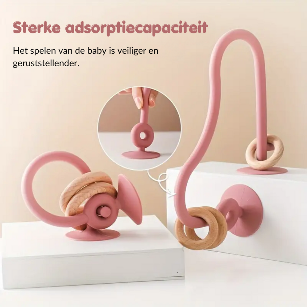 Stacky Fun Siliconen Ring Tafelspel – Educatief Speelgoed voor Baby’s en Peuters