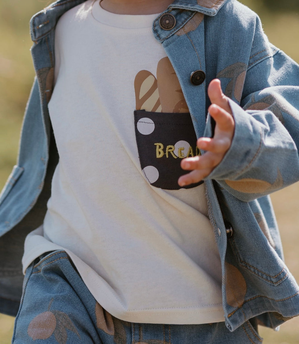 Kinder T-shirt Stokbrood – Zacht Katoen & Comfortabel | Maat 0-8 Jaar
