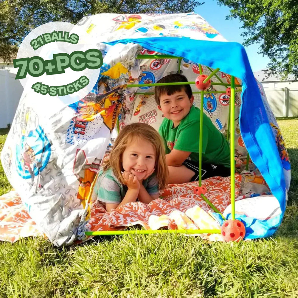 Kinder Bouwset voor Forten & Tenten – Creatief Speelgoed voor Binnen & Buiten | Vanaf 4 Jaar