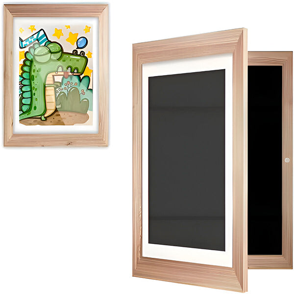 Stevig Kunstframe voor Kinderen | Bewaar & Toon Creatieve Kunstwerken | Duurzaam Houten Fotolijst
