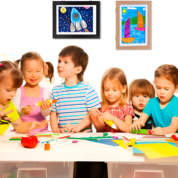 Stevig Kunstframe voor Kinderen | Bewaar & Toon Creatieve Kunstwerken | Duurzaam Houten Fotolijst