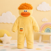 Kinder-onesie met monsterdesign en capuchon – zachte stof, ruime pasvorm | verkleedpak