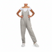 Zwangerschapsjumpsuit met grote zakken – loose fit, rekbare katoenmix | positiekleding