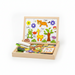 Tekentafel 2-in-1 whiteboard en krijtbord – magnetisch, beukenhout, accessoires | kindertekenbord