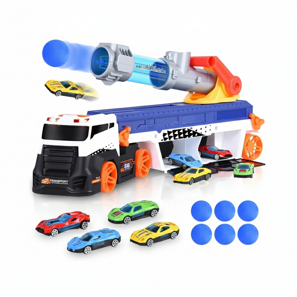 Speelgoed Launch Truck met Raceauto – Schieten, Racen & Spelen voor Kinderen