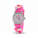 Kinderhorloge met eenhoorn en analoge wijzers – quartz, PVC-band, klokkijken leren | polshorloge