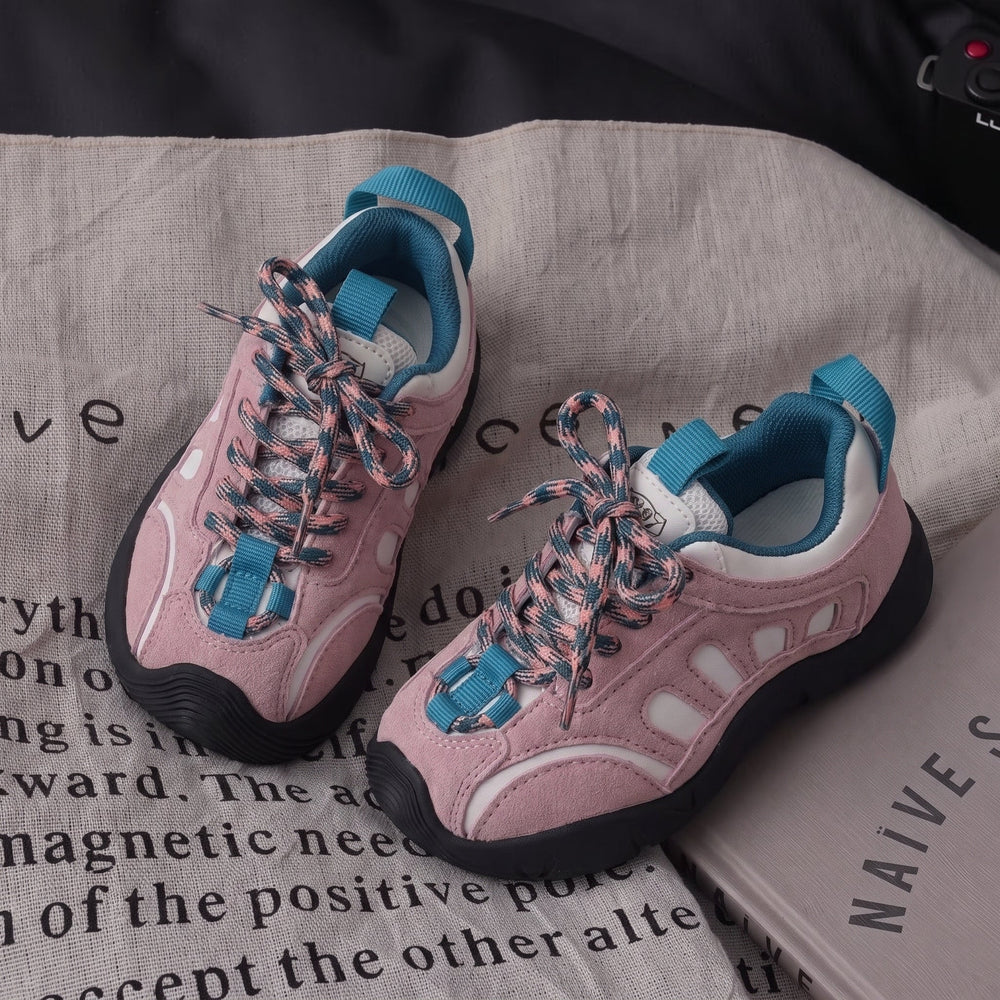 Kindersneakers voor buiten met antislipzool – versterkte neus, klittenband | wandelschoenen kind
