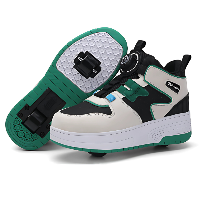 Kinderschoenen met Inklapbare Wieltjes | SwiftGlide Adventure Shoes – Sneakers om te Lopen en Rijden in Eén