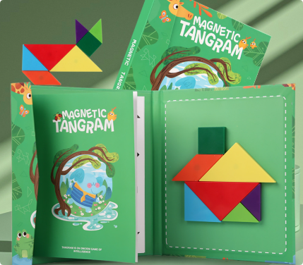 LogicCraft – Educatieve Houten Tangram Puzzel voor Kinderen