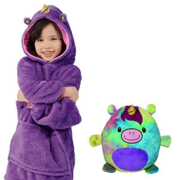 Knuffel Hoodie voor Kinderen – Pluche Hoodie & Knuffel 2-in-1