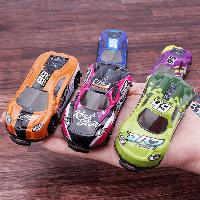 Stuntauto Set voor Kinderen – 8 Flip Racers Zonder Batterijen voor Uren Speelplezier