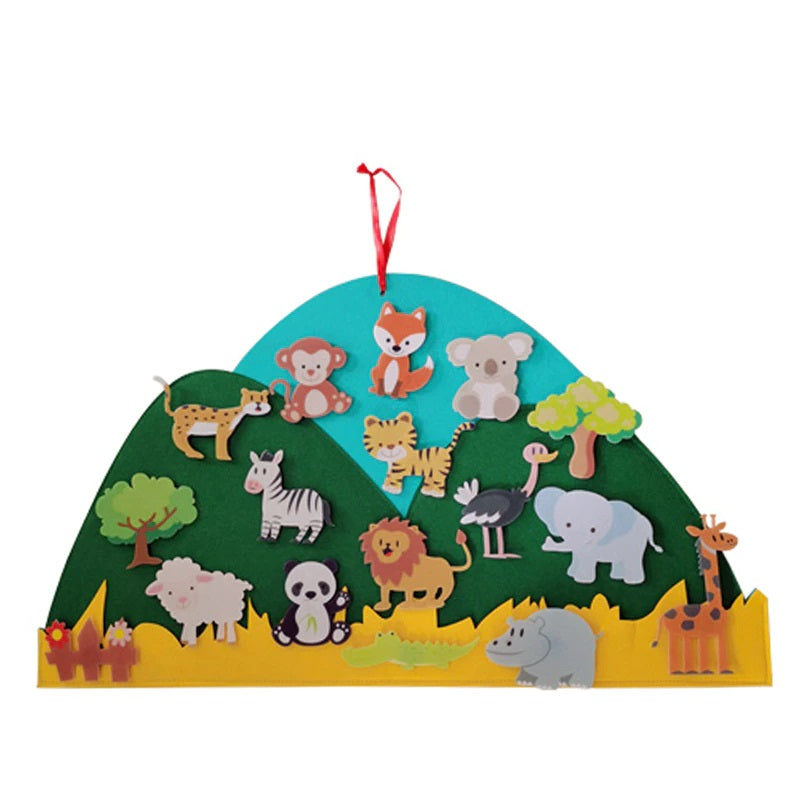 StoryWeave Felt Learning Board – Educatief Viltbord voor Creatief Spel & Verhalen