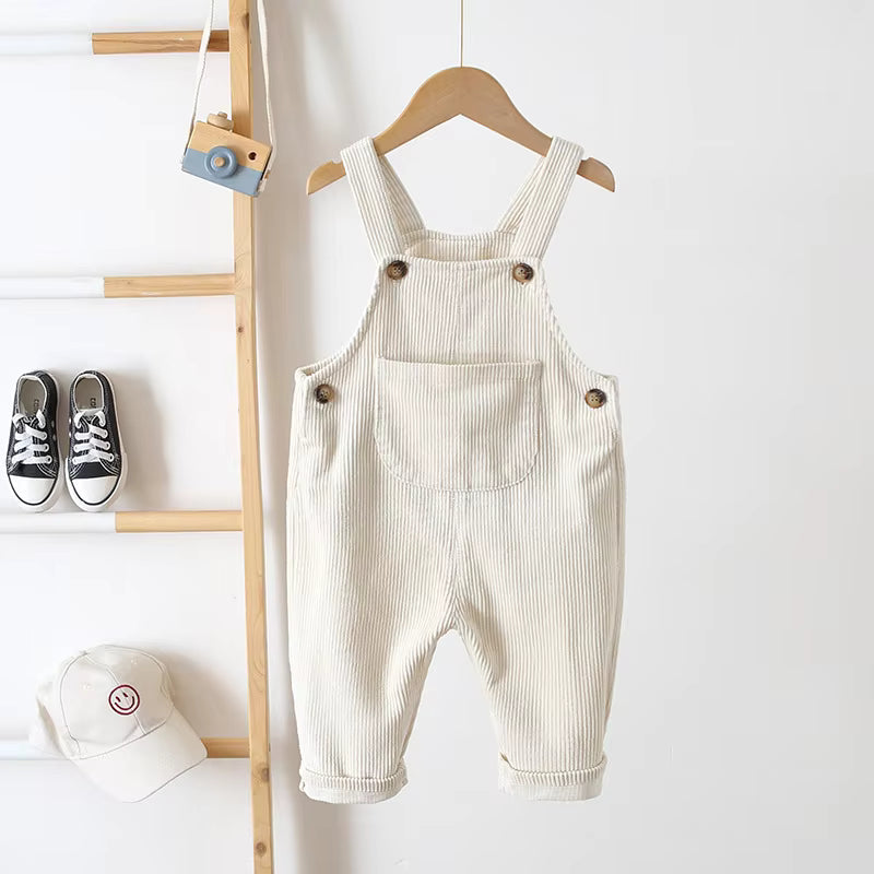 Velora Babywear Loomi Rib Overall – Unisex Baby Tuinbroek van Zacht Katoen voor Alle Seizoenen