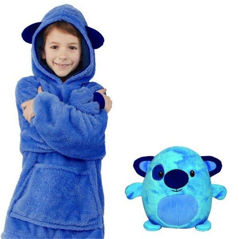Knuffel Hoodie voor Kinderen – Pluche Hoodie & Knuffel 2-in-1
