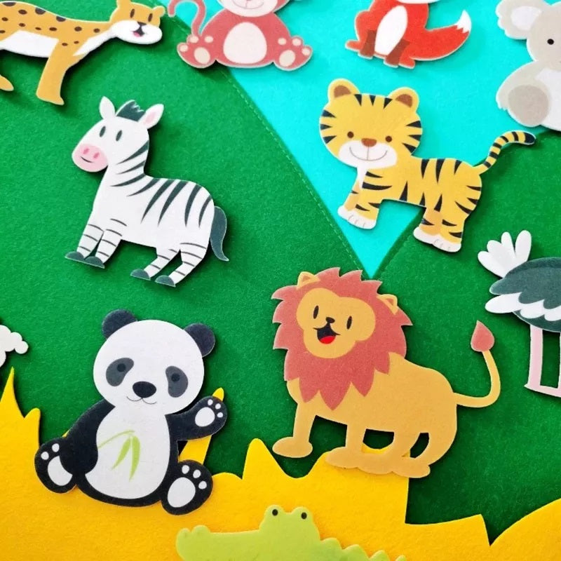 StoryWeave Felt Learning Board – Educatief Viltbord voor Creatief Spel & Verhalen
