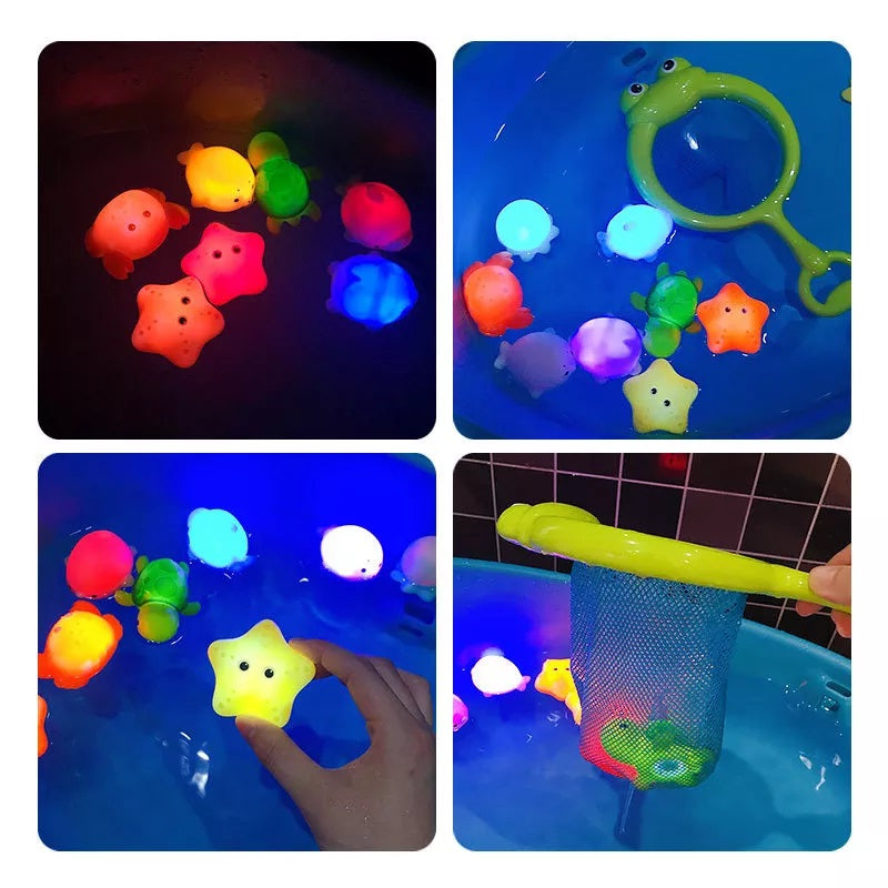 Lichtgevend Badspeelgoed voor Kinderen – Drijvende LED Badfiguren