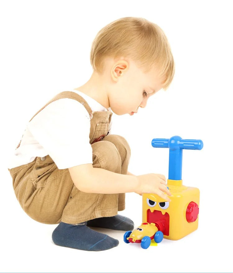 TurboPop Luchtpompend Speelgoedauto – Educatief en Snel Speelgoed voor Kinderen 2+