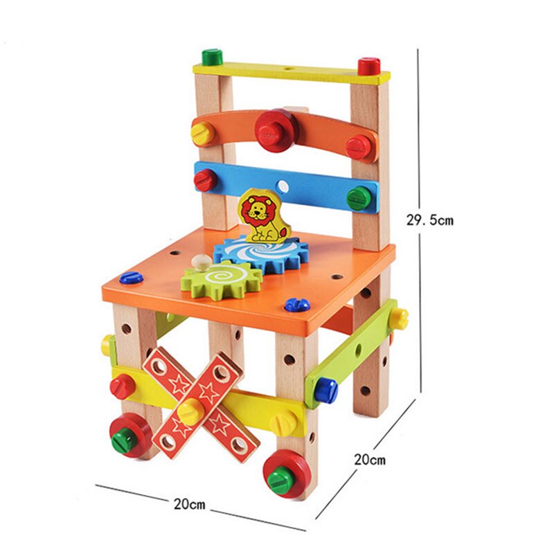 Montessori Houten Werkbank Kind – Educatief Bouwspeelgoed 3+