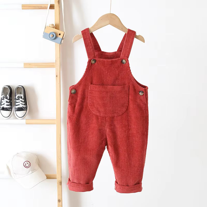 Velora Babywear Loomi Rib Overall – Unisex Baby Tuinbroek van Zacht Katoen voor Alle Seizoenen