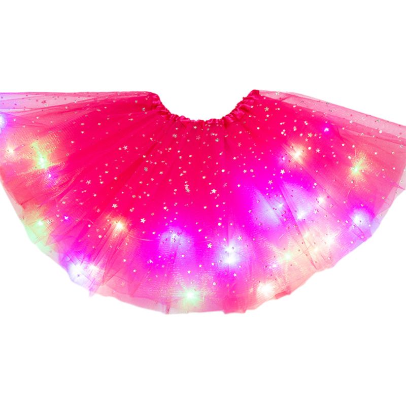 LumiTwirl LED Prinsessenrokje voor Meisjes – Magisch Verkleedrokje met Fonkelende Lichtjes, Comfortabel en Veilig voor Kinderen 2-12 Jaar