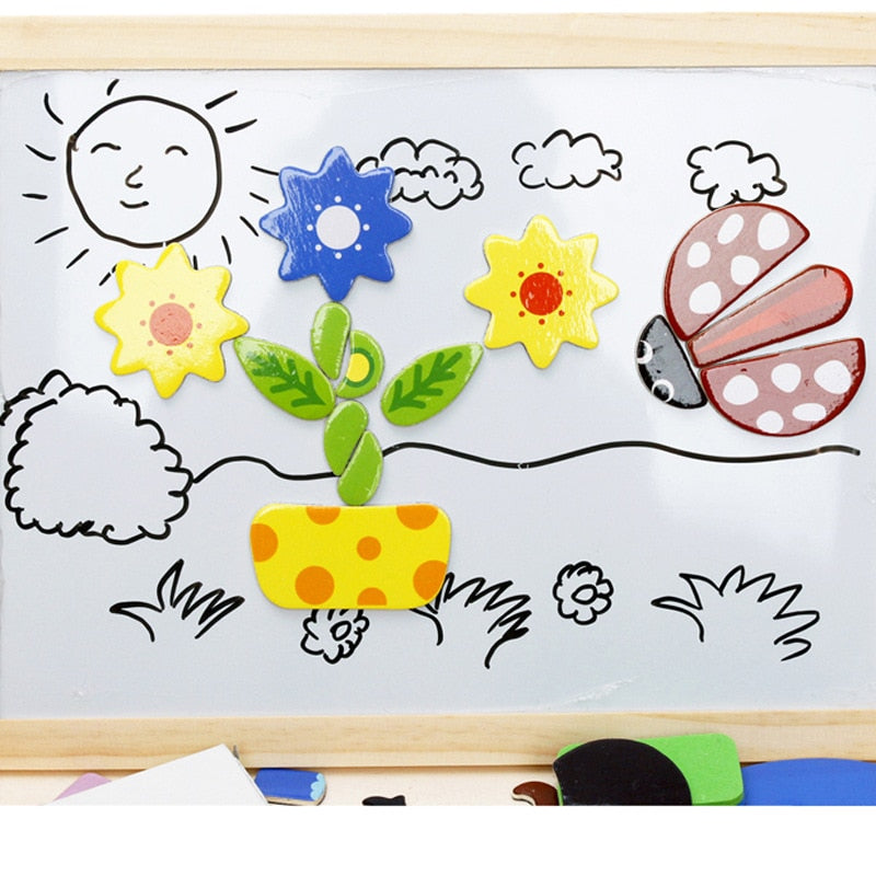 Magnetisch Tekenbord voor Kinderen – Creatief Speelbord met Vormen