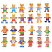 Houten verkleedpuzzel beer met 100 outfits – beukenhout, opbergkist, vanaf 2 jaar | aankleedpuzzel