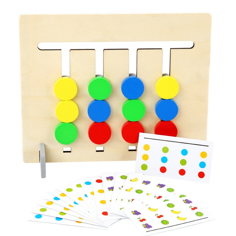 Montessori Houten Sorteerpuzzel – Educatief Fruit Sorteren voor Logisch Denken & Motoriek (3+)