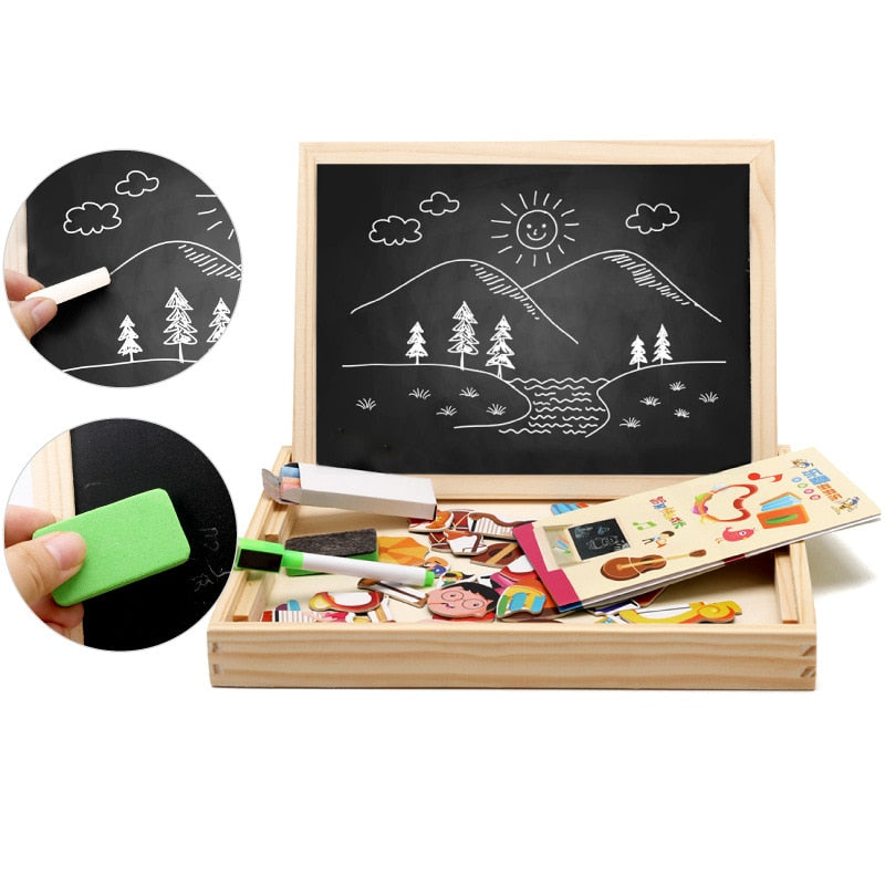 Magnetisch Tekenbord voor Kinderen – Creatief Speelbord met Vormen